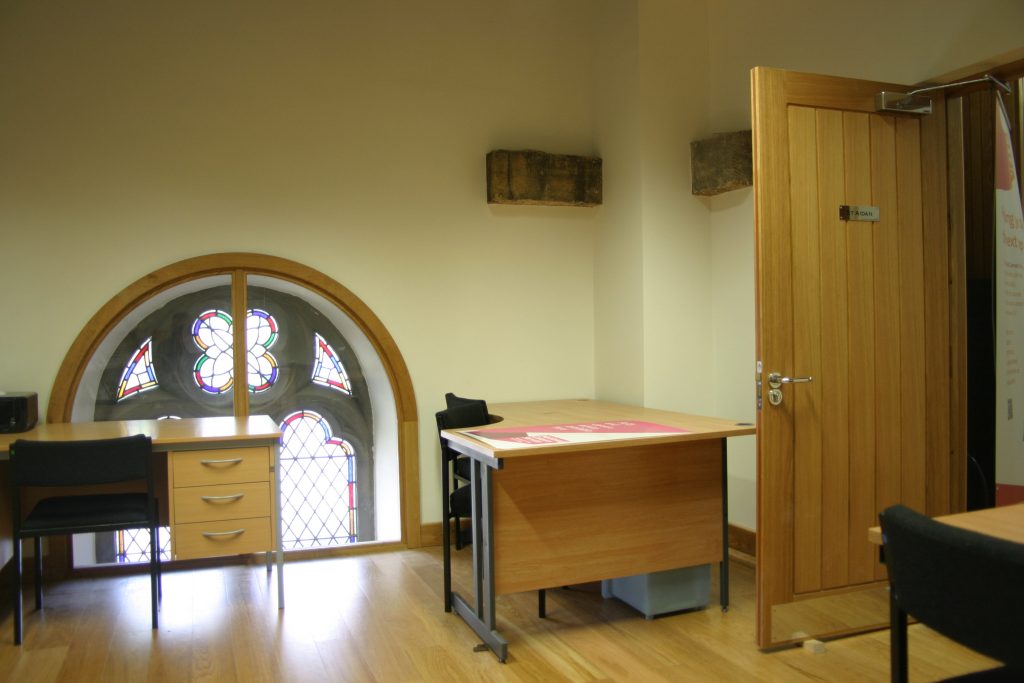 The interior of our St Aidan room.