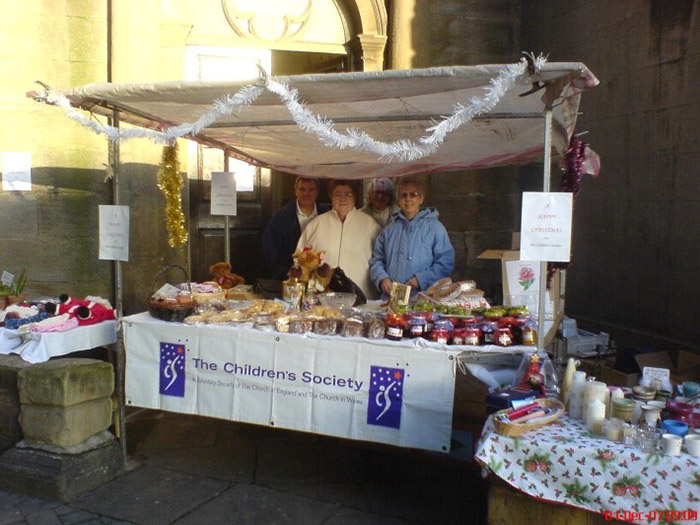A stall being run by The Children's Society.